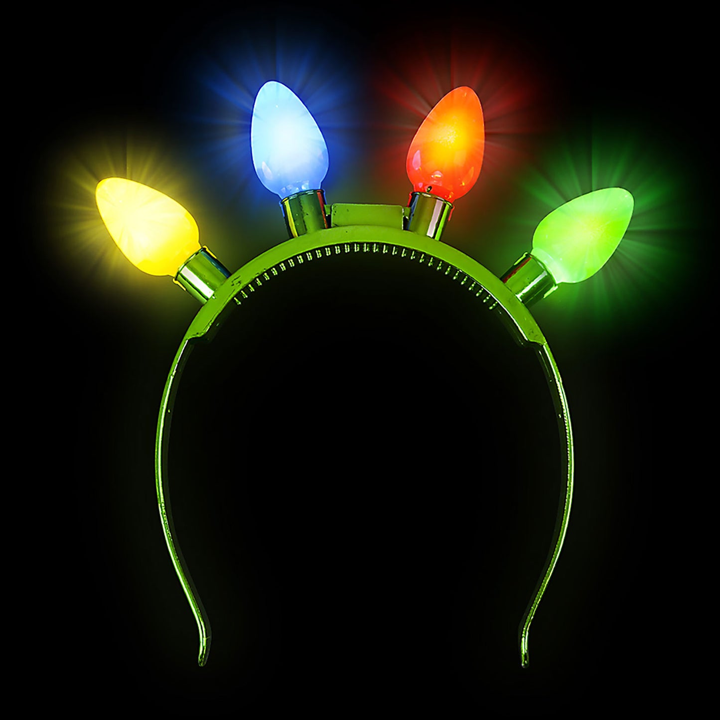 Light Up Christmas Bulb Headband - 3 Function