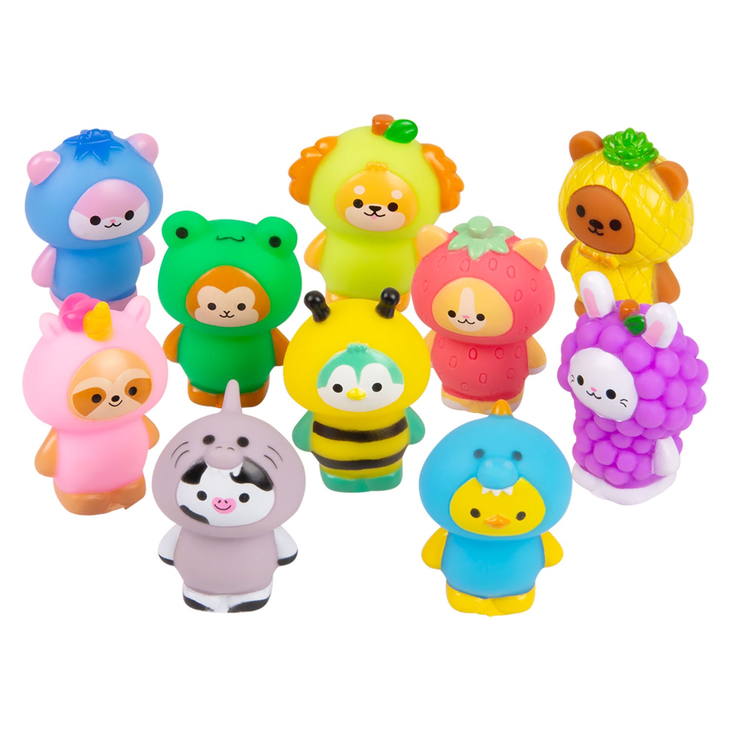 Rubber Costumed Kawaiis - 2 1/4 Inch - 50 Count