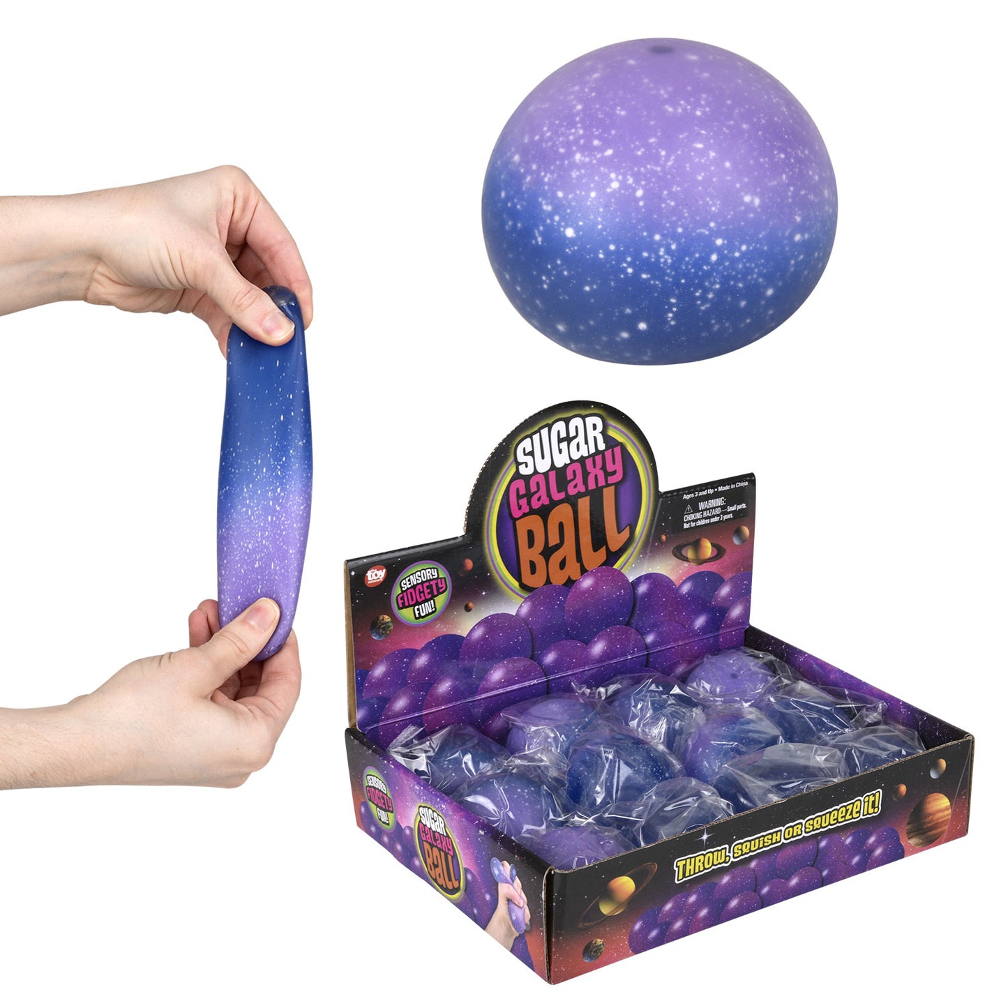 Squishy Galaxy Sugar Ball - 2 Inch