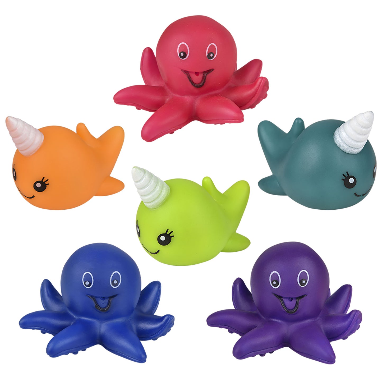 sea monsters toys Rubber Sea Life Creatures - 3 Inch