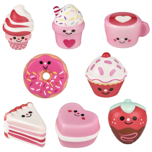 Squish Valentine Treats - 2 Inch - 24 Count