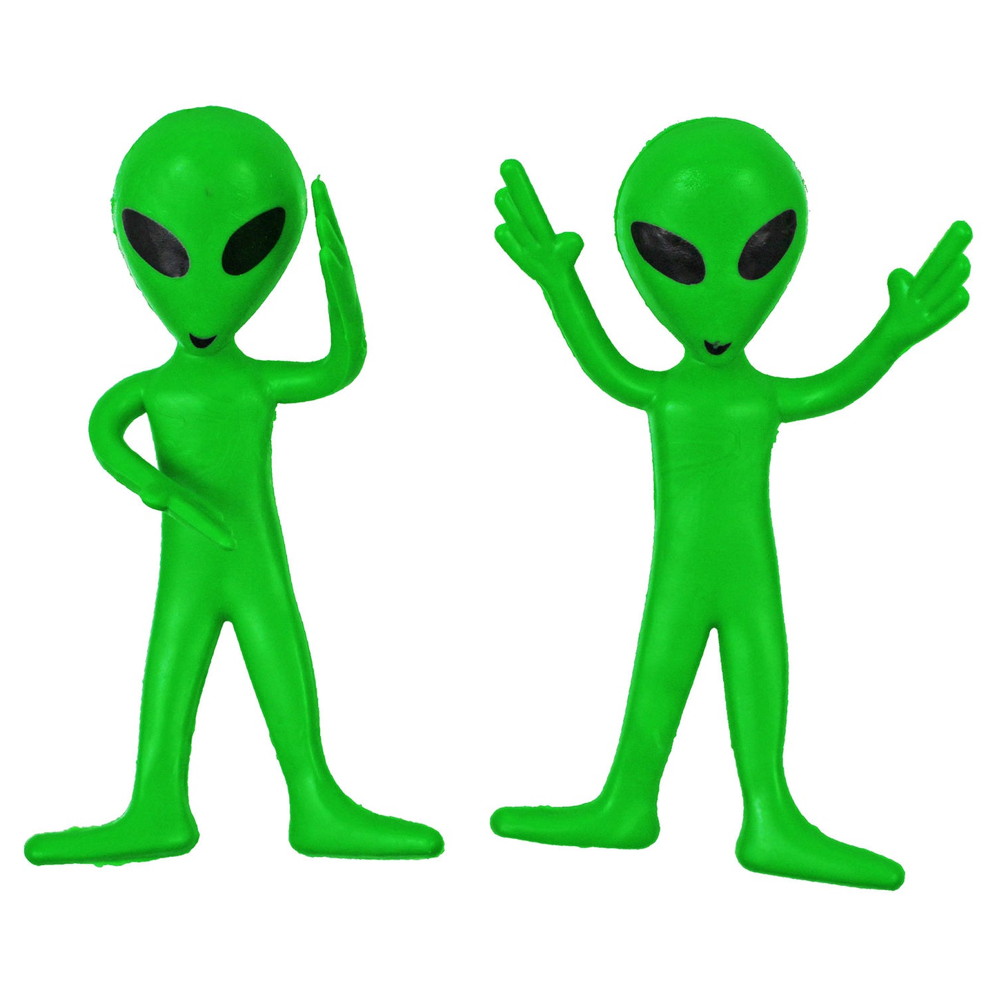 Bendable Alien Figures - 3 1/2 Inch - 12 Count