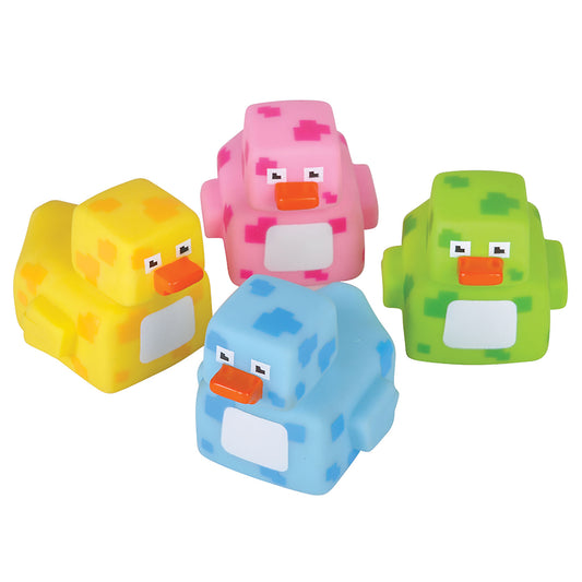 Pixel Rubber Ducks - 2 1/2 Inch - 12 Count