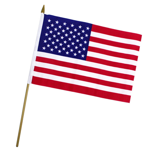 American Cloth Flags - 6 Inch x 9 Inch - 12 Count