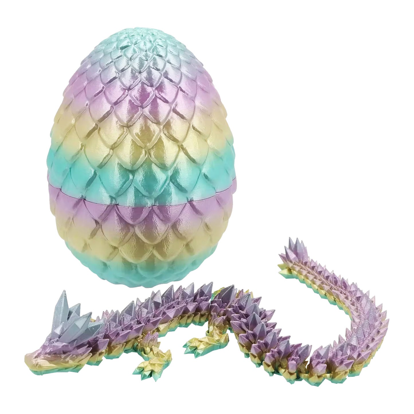 3D Printed Jumbo Egg with Dragon