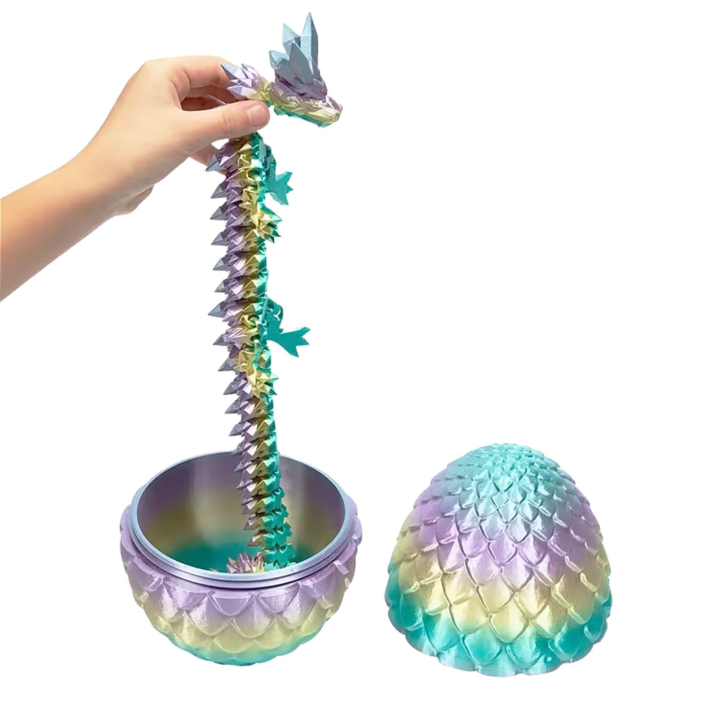 3D Printed Jumbo Egg with Dragon