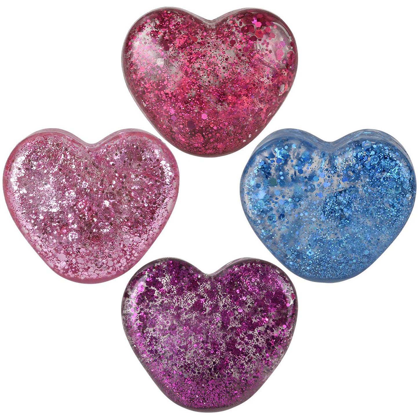 Squishy Sugar Sparkle Heart - 2 3/4 Inch