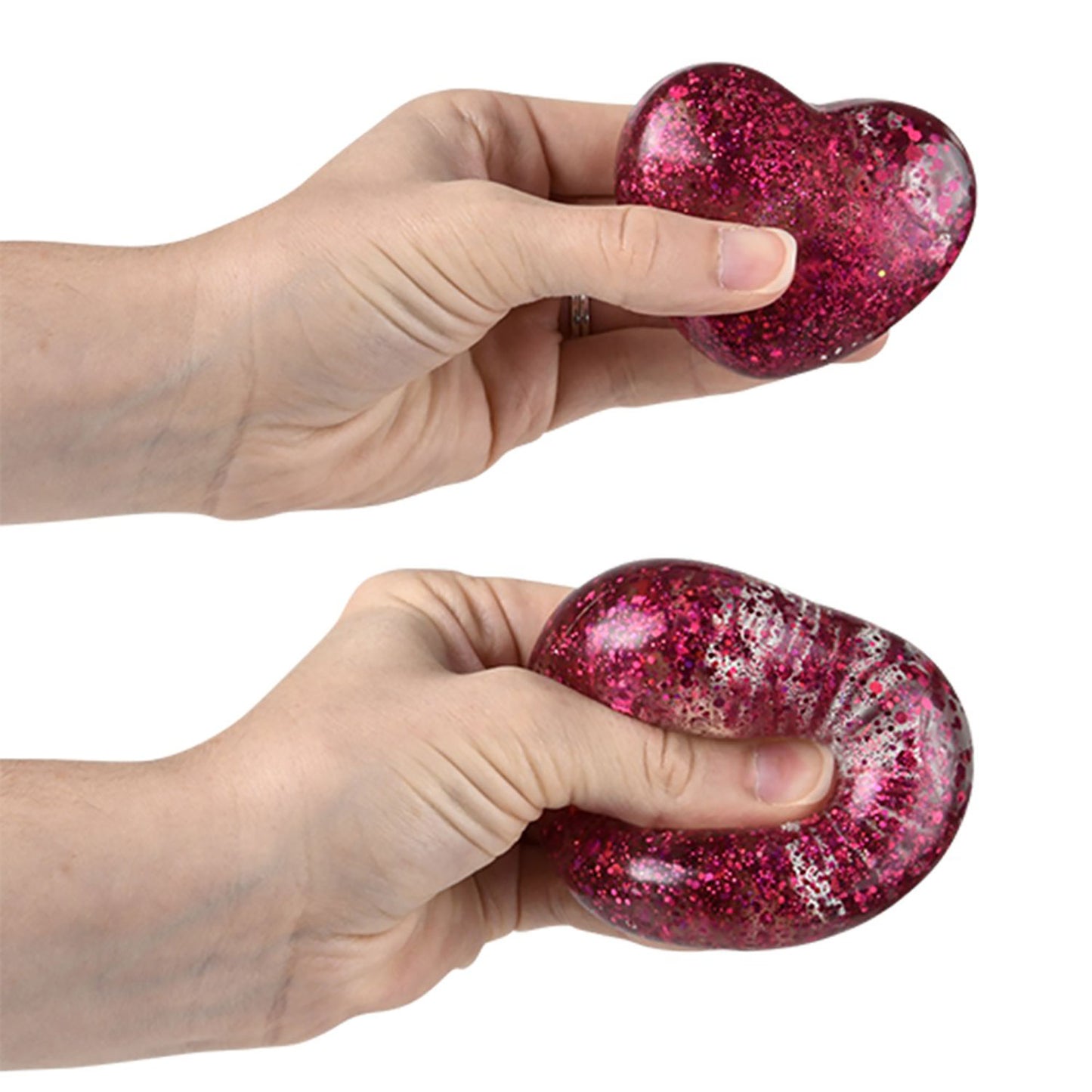 Squishy Sugar Sparkle Heart - 2 3/4 Inch