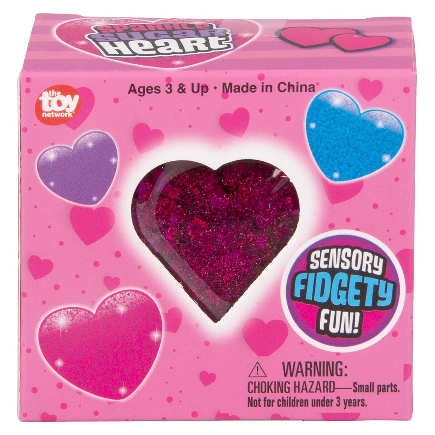 Squishy Sugar Sparkle Heart - 2 3/4 Inch
