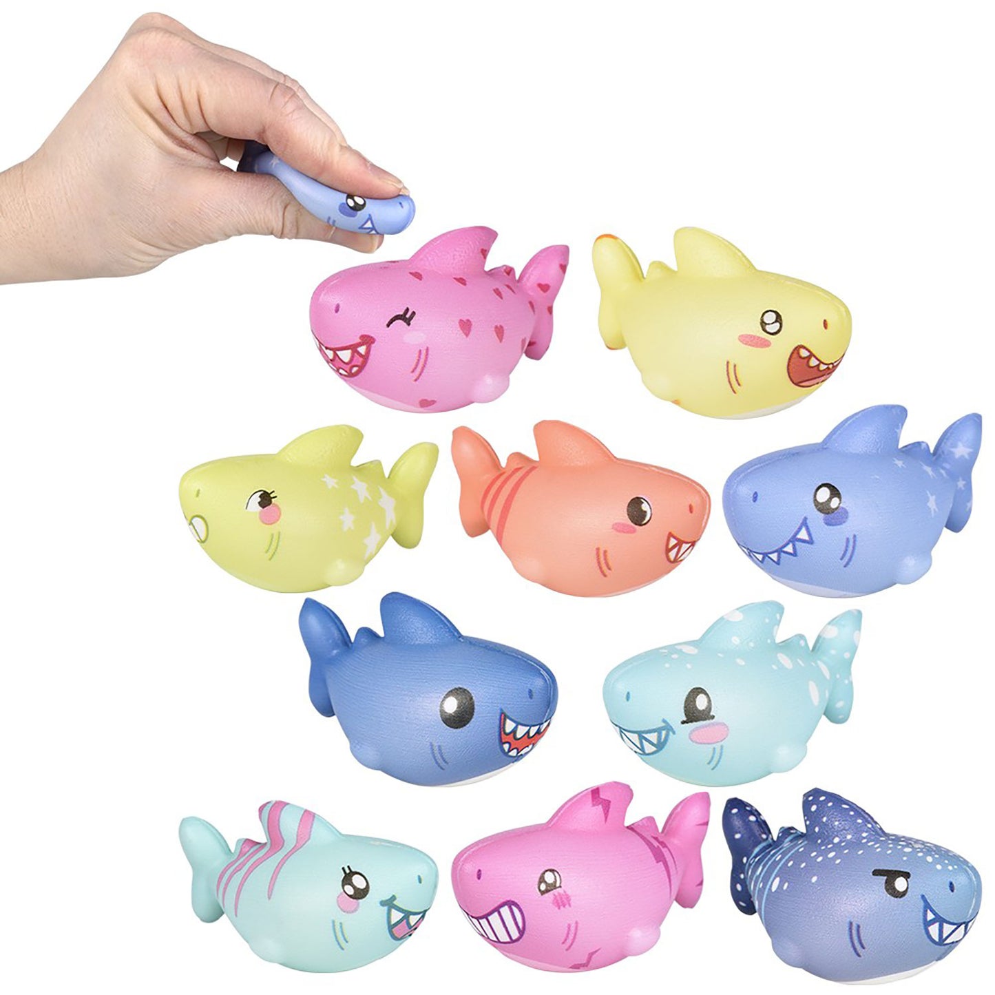 Squishy Micro Sharks - 50 Count