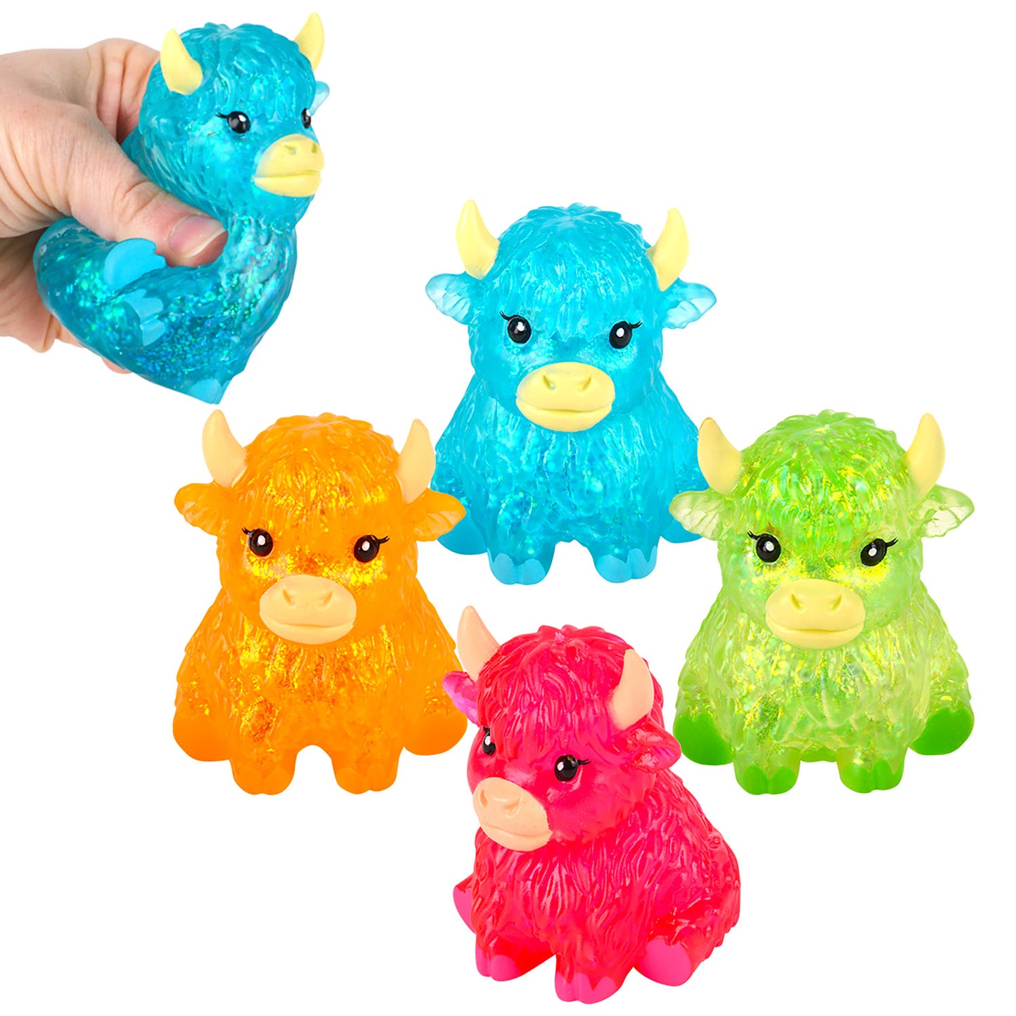 Squishy Glitter Sugar Highland Cow