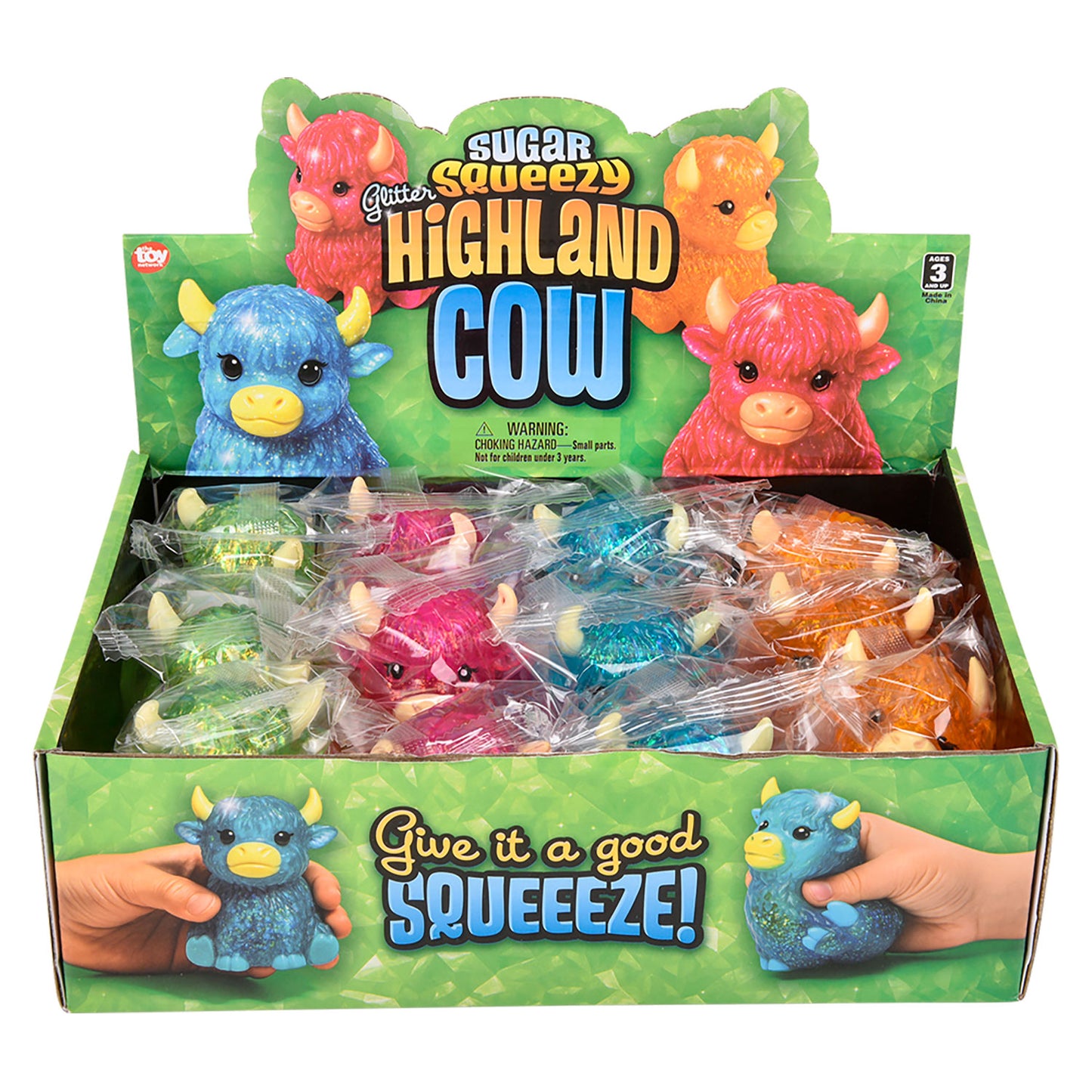Squishy Glitter Sugar Highland Cow