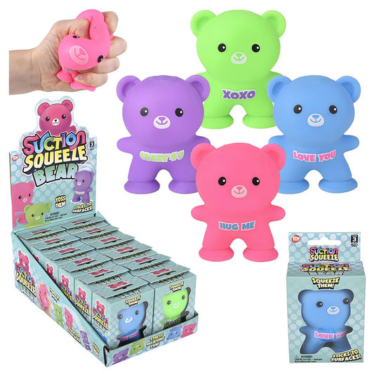 Squish-n-Stretch Suction Bear
