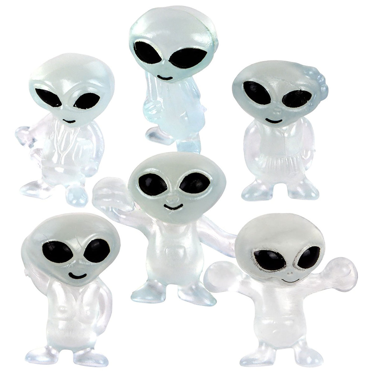 Glow In The Dark Mini Aliens - 100 Count
