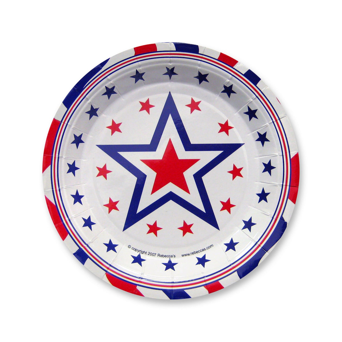 Patriotic Party 7 Inch Plates - 12 Count