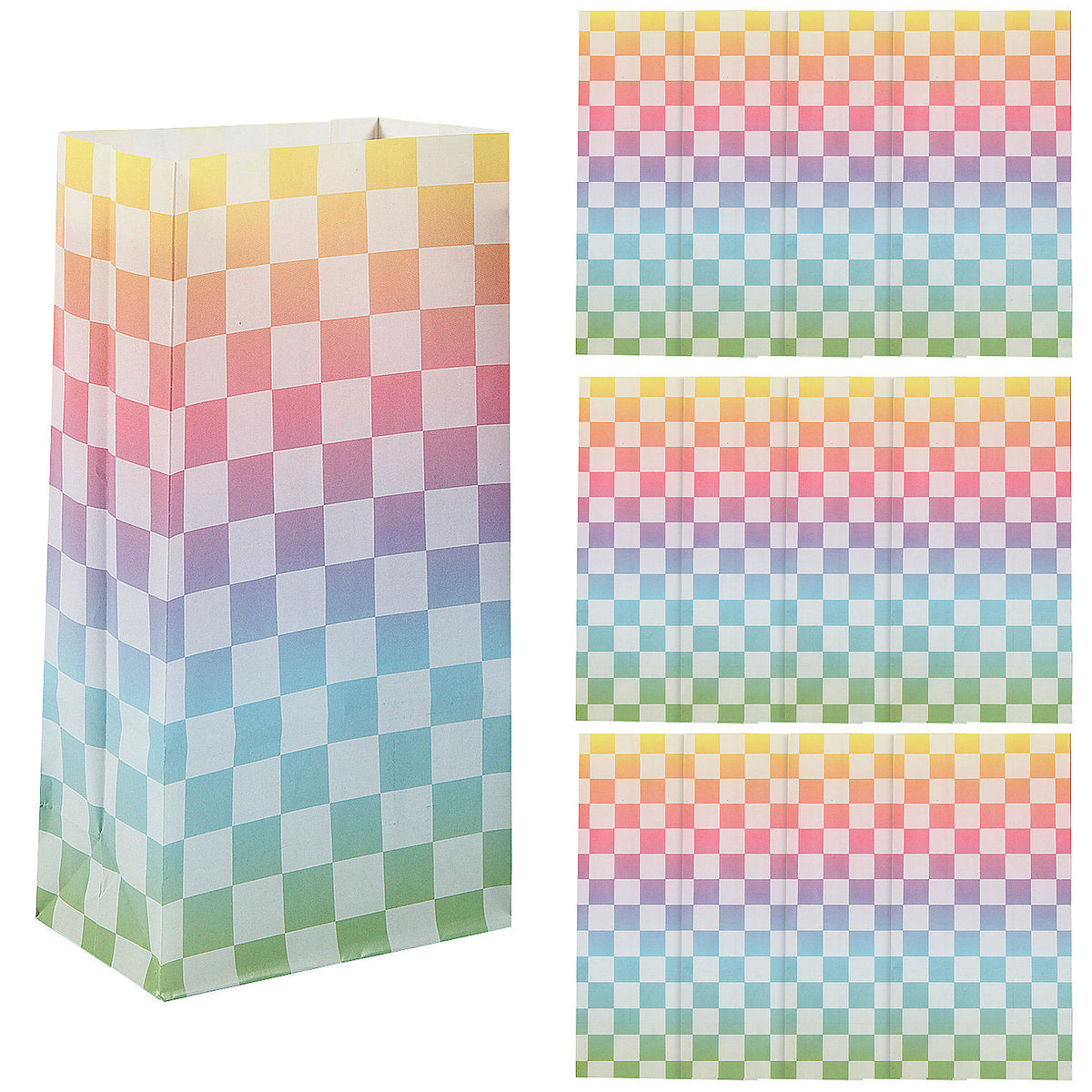 Pastel Pixel Treat Bags - 12 Count