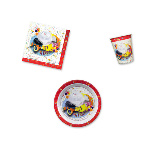 Disco Skate Place Setting Kit - 7 Inch Plates