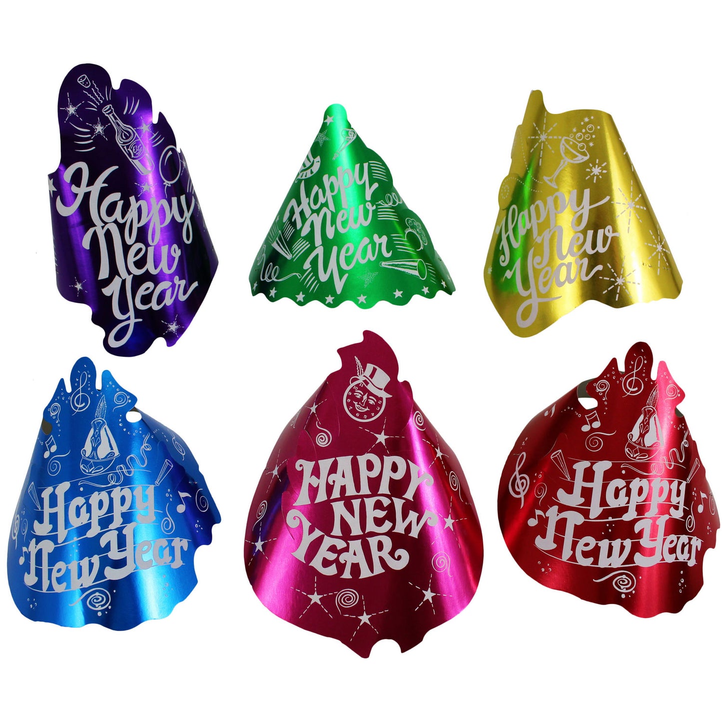 New Year's Foil Hats - 72 Count