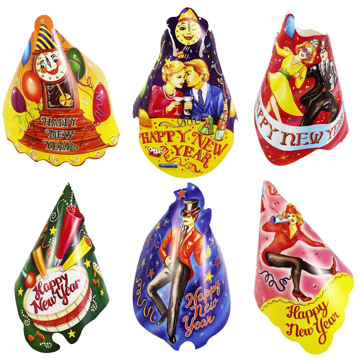 New Year's Economy Hats - 72 Count