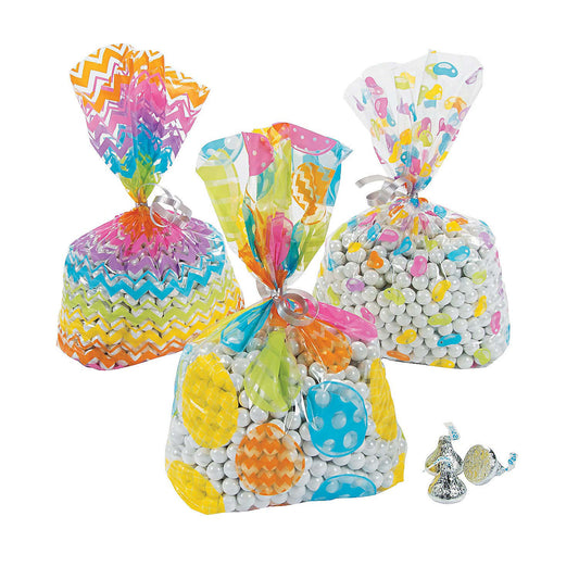 Easter Cellophane Bags - 12 Count