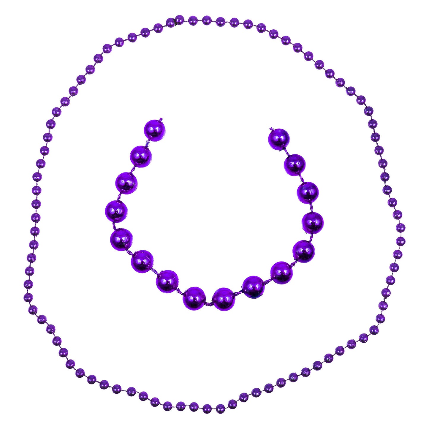 Round Bead Necklaces - 12 Count