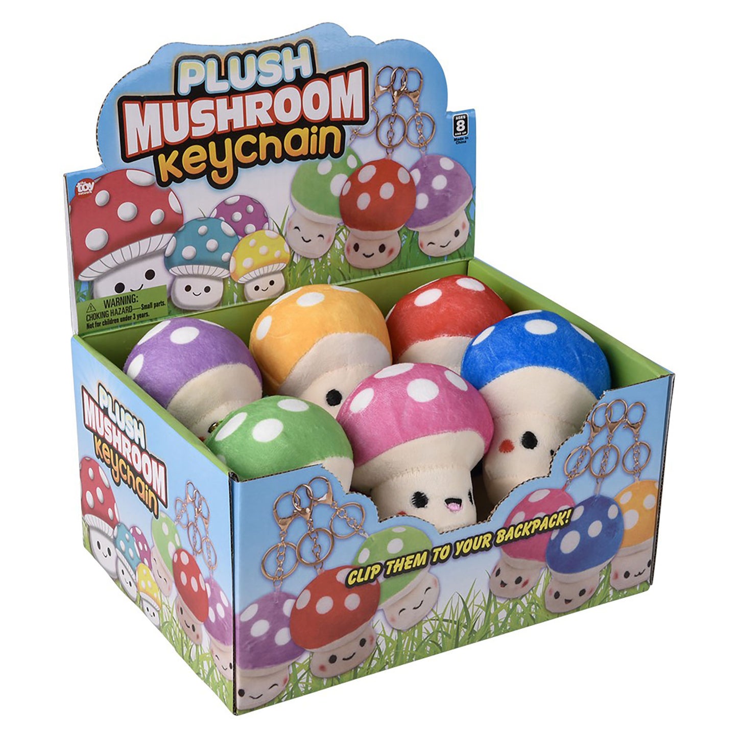 Plush Mushroom Clip-on