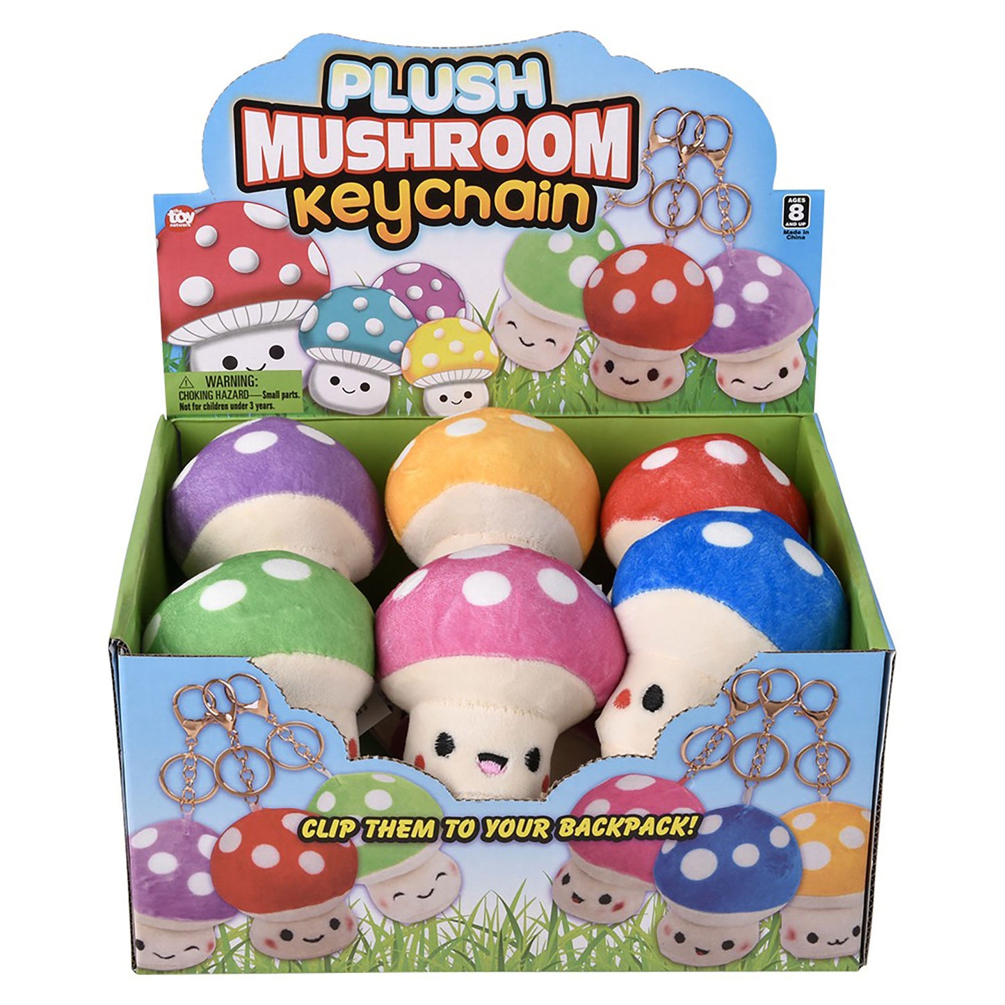 Plush Mushroom Clip-on