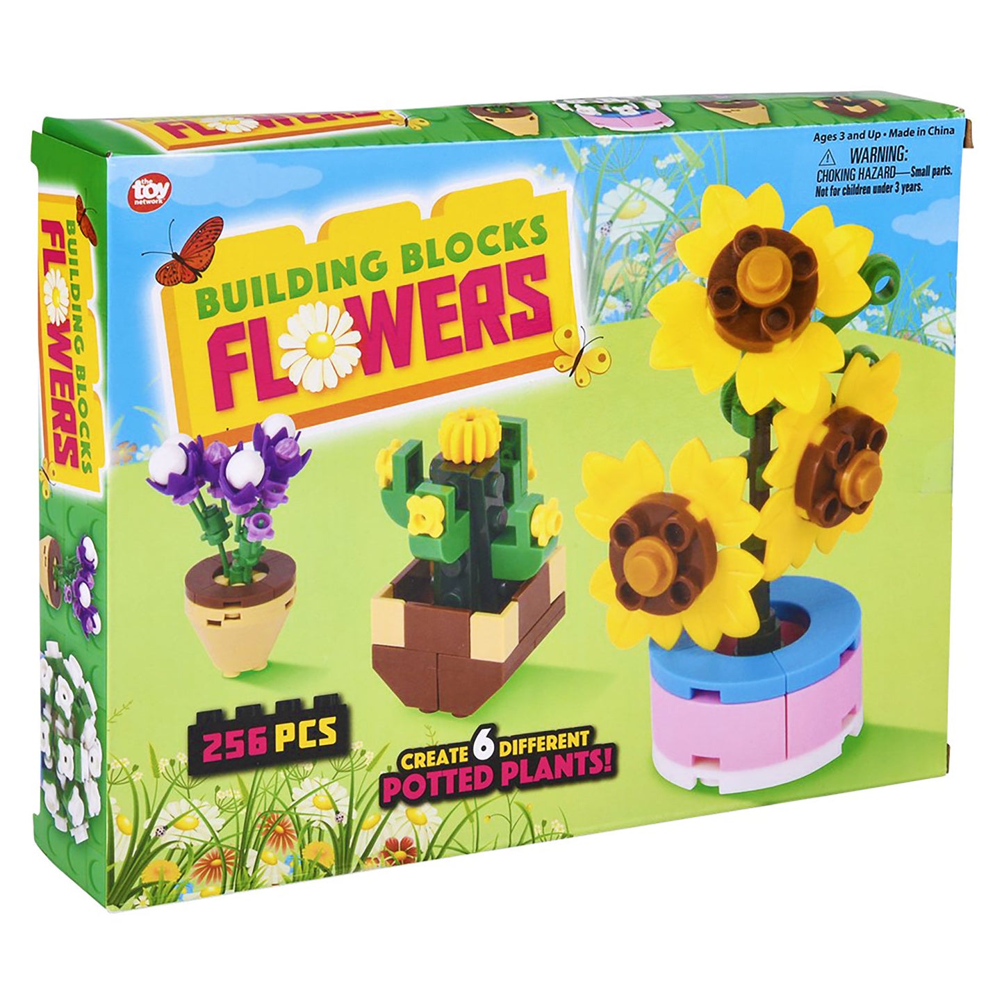 Mini Block Set - Flower Pots 256 Piece Set