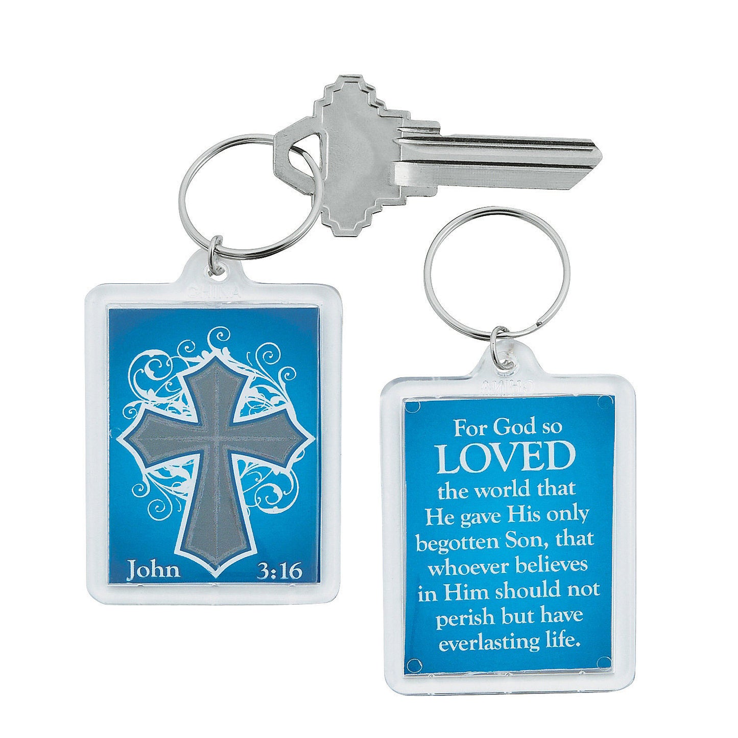 John 3:16 Keychains - 12 Count