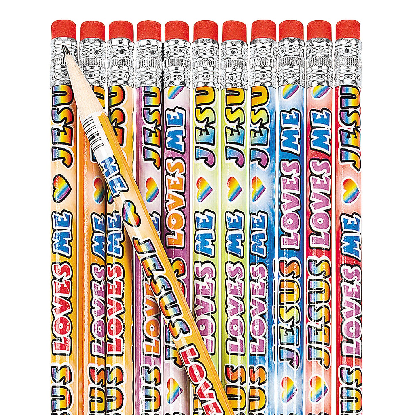 Jesus Loves Me Pencils - 24 Count