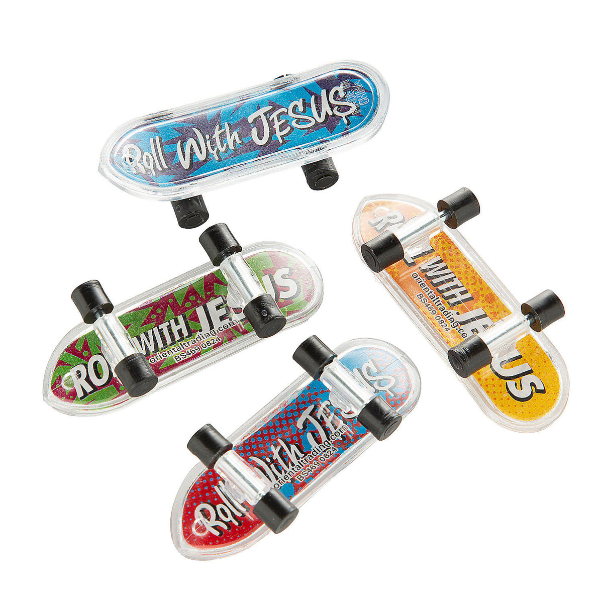 Religious Mini Skateboards - 36 Count