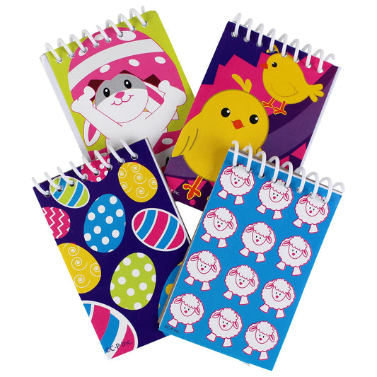 Easter Mini Spiral Notepads - 8 Count
