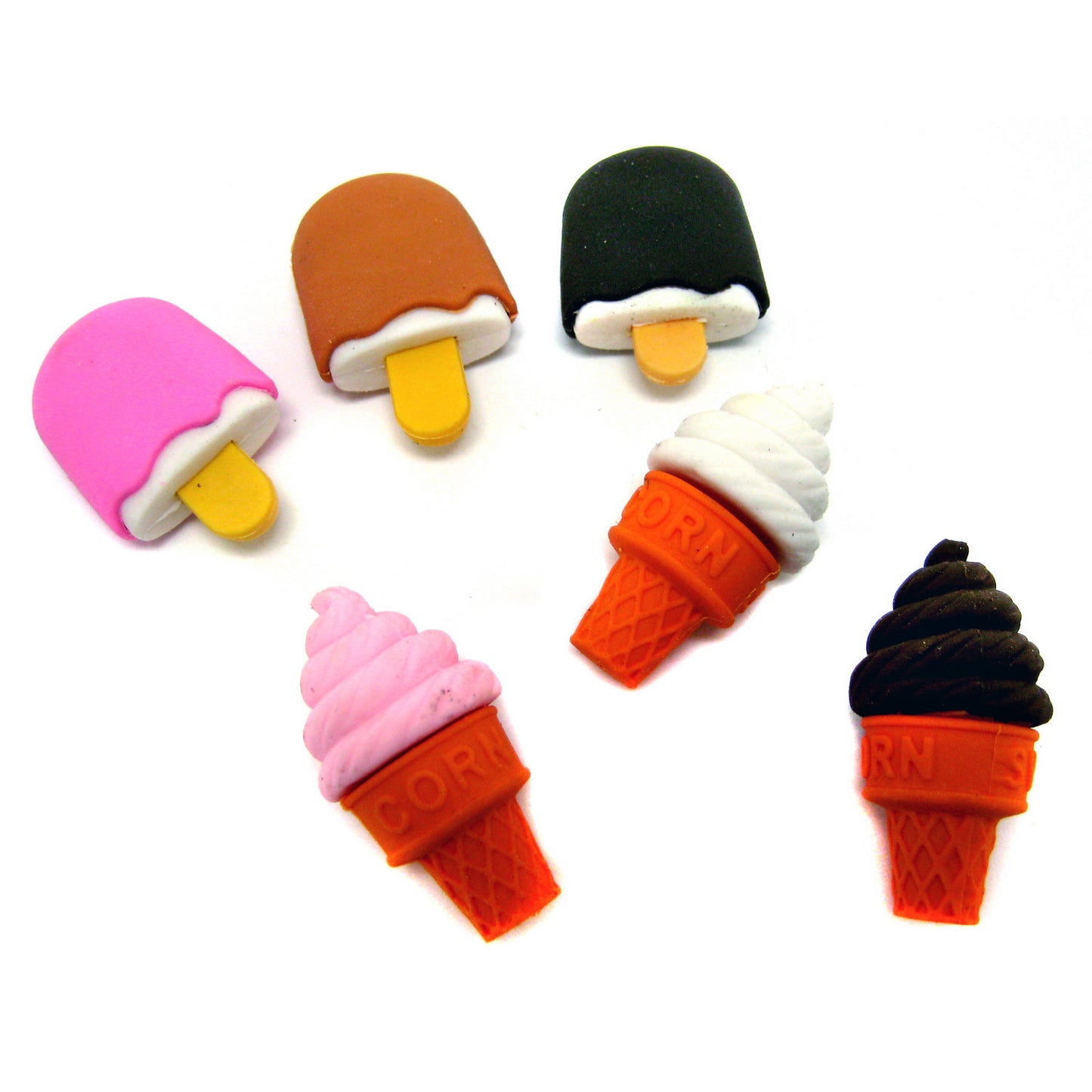 Ice Cream Erasers - 48 Count
