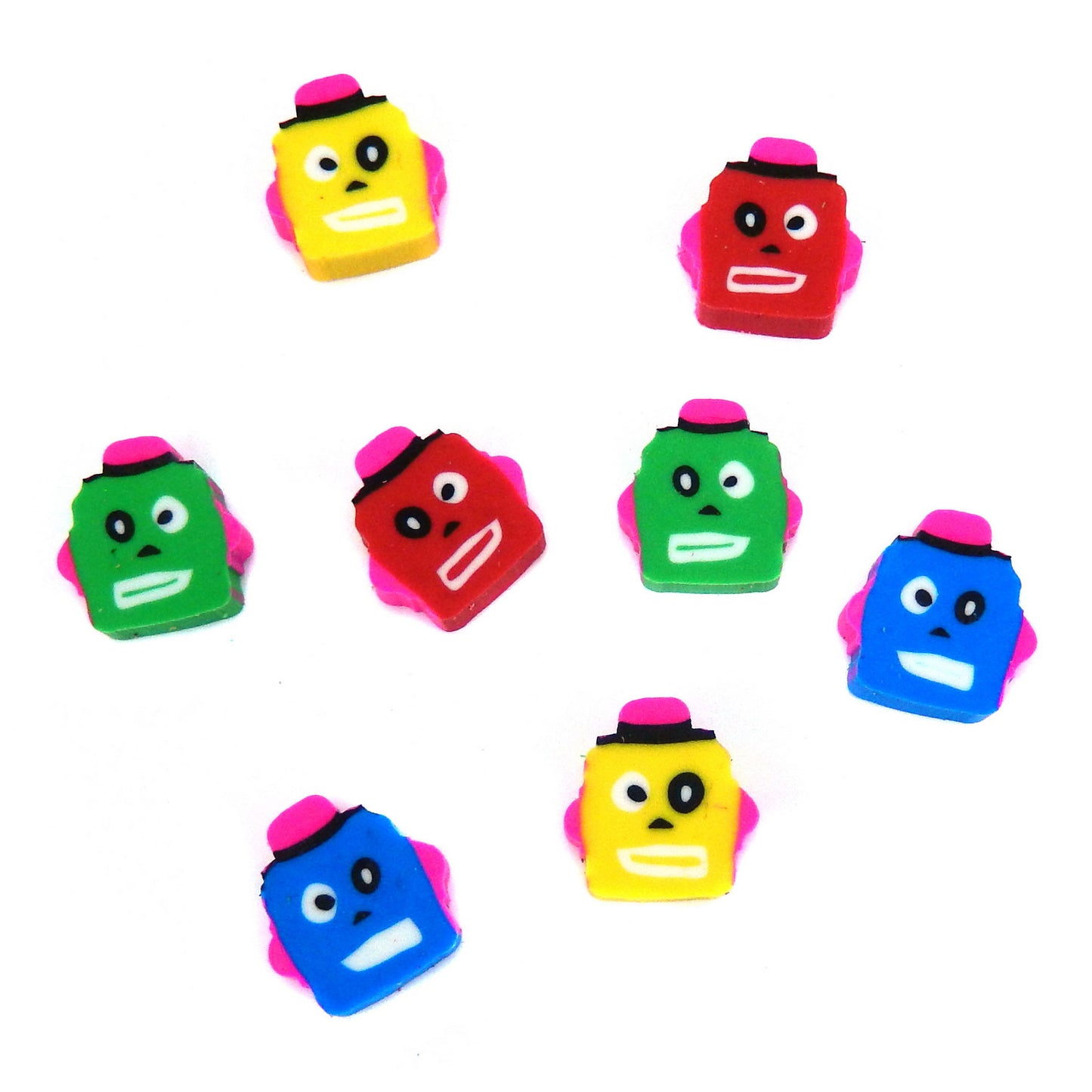 Mini Robot Erasers - 144 Count