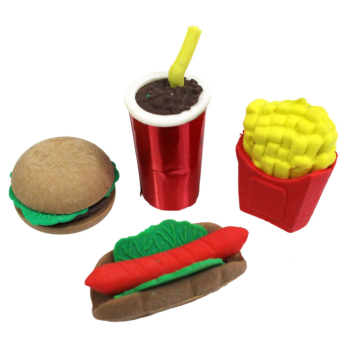 Junk Food Erasers - 12 Count