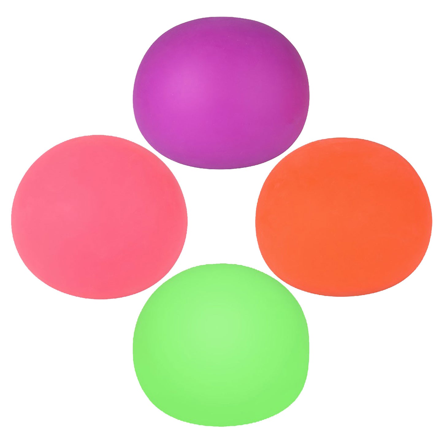 Doughy Squish Neon Balls - 4 Inch