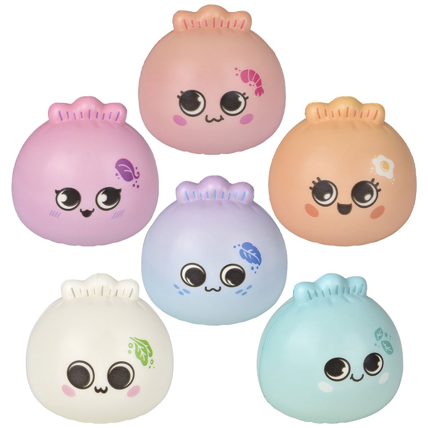 Squishy Dumplings - 3 1/4 Inch - 12 Count
