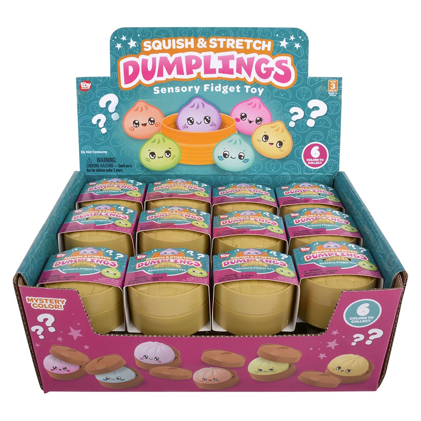 Dumplings - Mini Squish & Stretch - 2 1/2 Inch