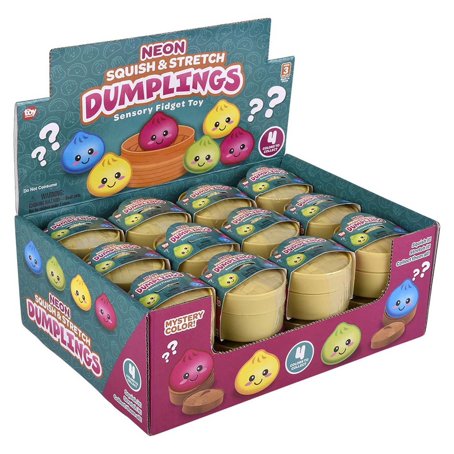 Dumplings - Mini Squish & Stretch Neon