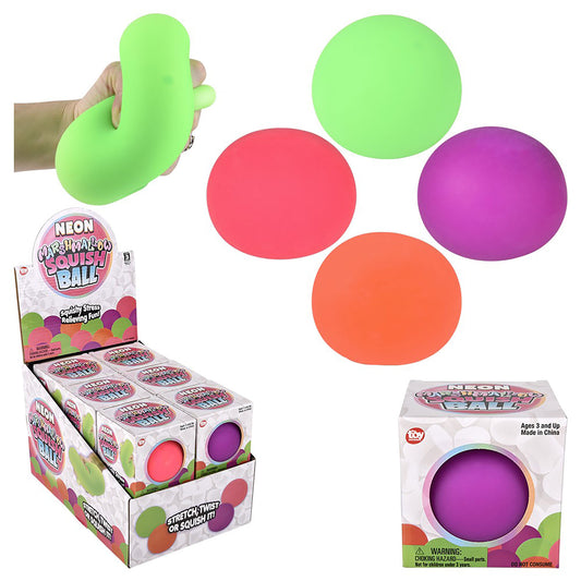 Doughy Squish Neon Ball - 3 1/2 Inch