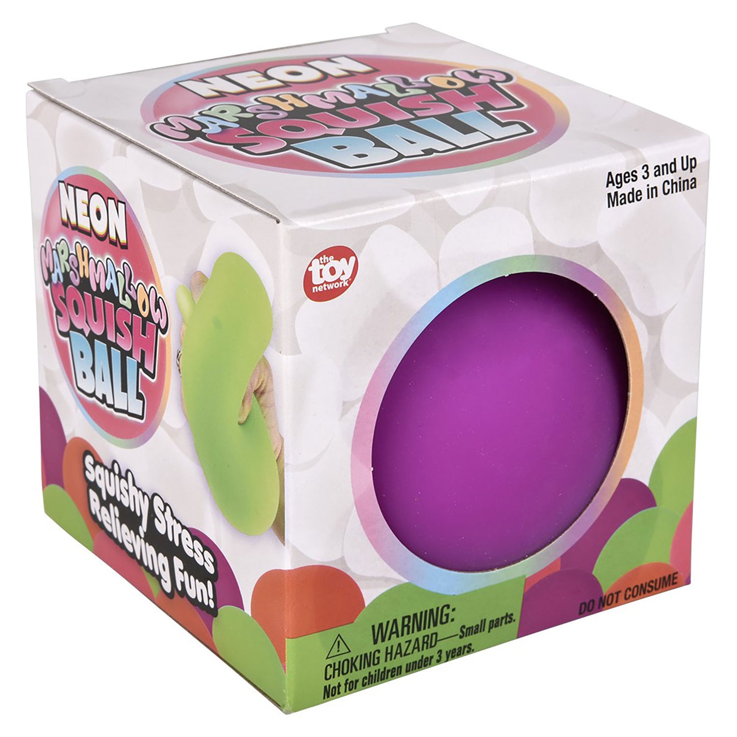Doughy Squish Neon Ball - 3 1/2 Inch