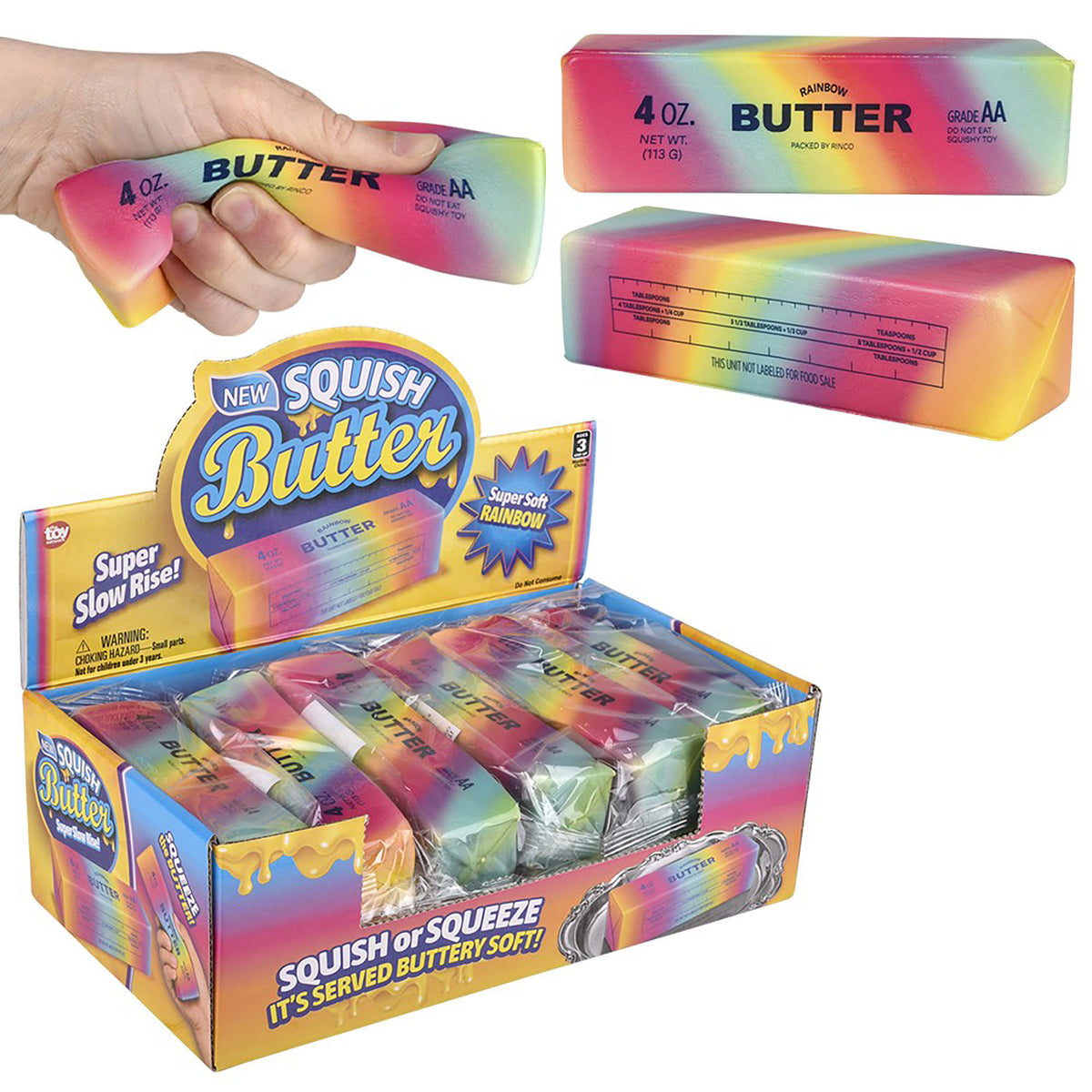 Slow Rise Squishy Rainbow Butter