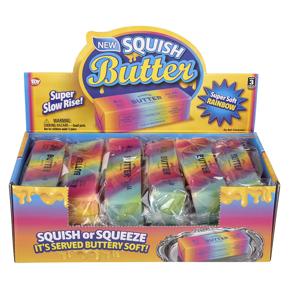 Slow Rise Squishy Rainbow Butter