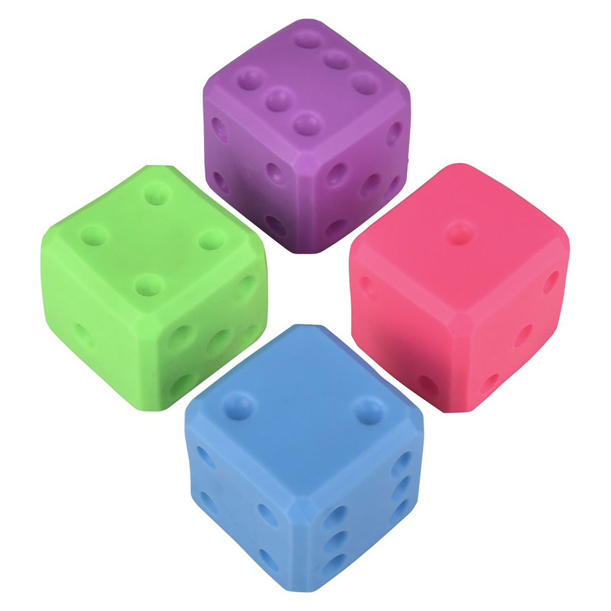 Squish-n-Stretch Neon Dice