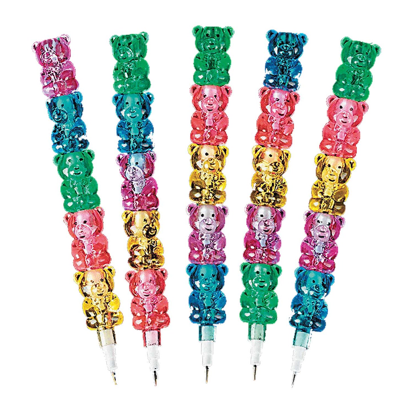 Stackable Bear Pencils - 12 Count