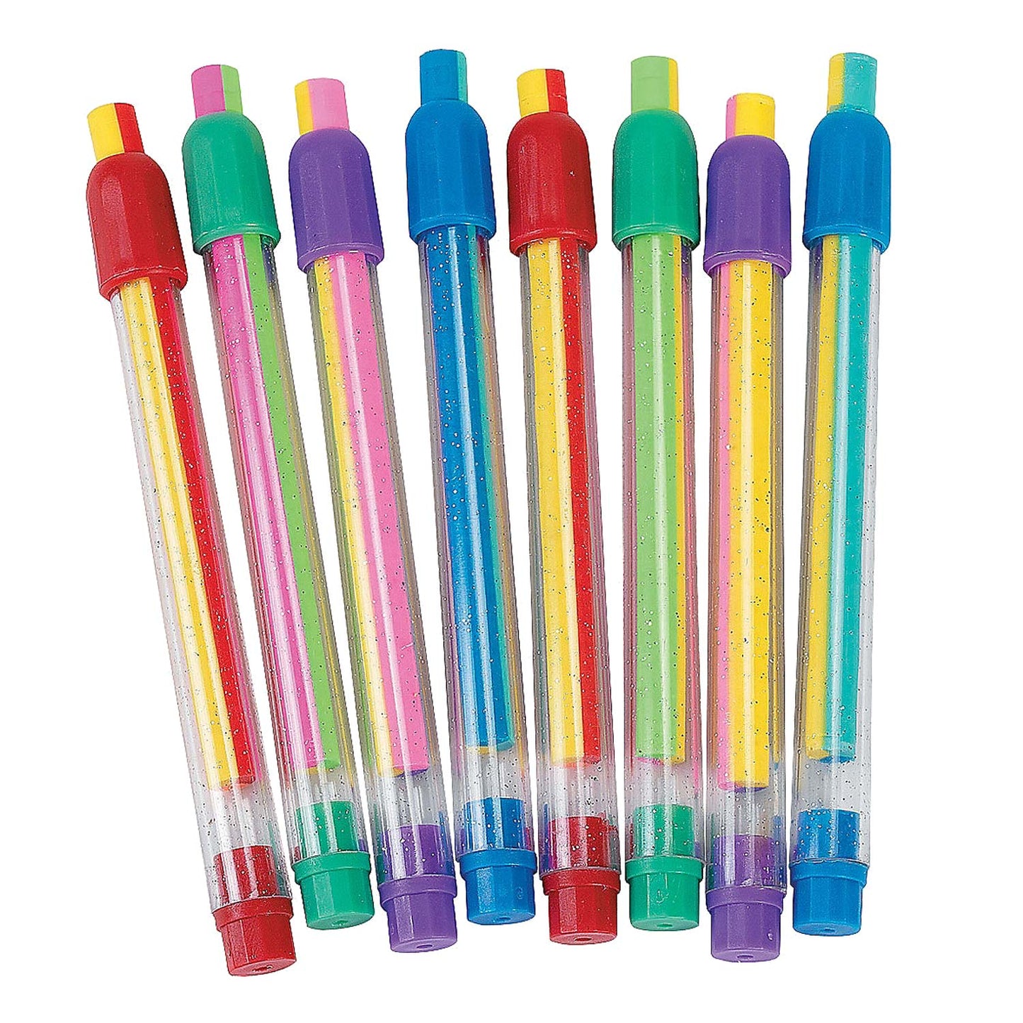 Striped Eraser Sticks - 12 Count