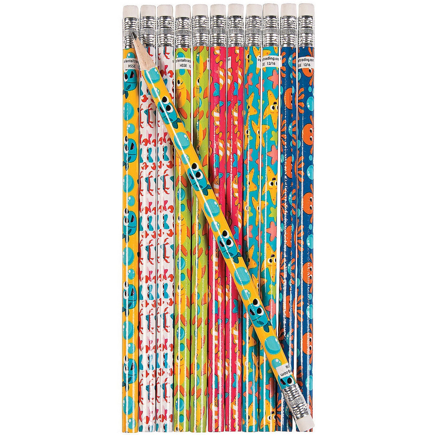 Sea Creature Pencils - 12 Count