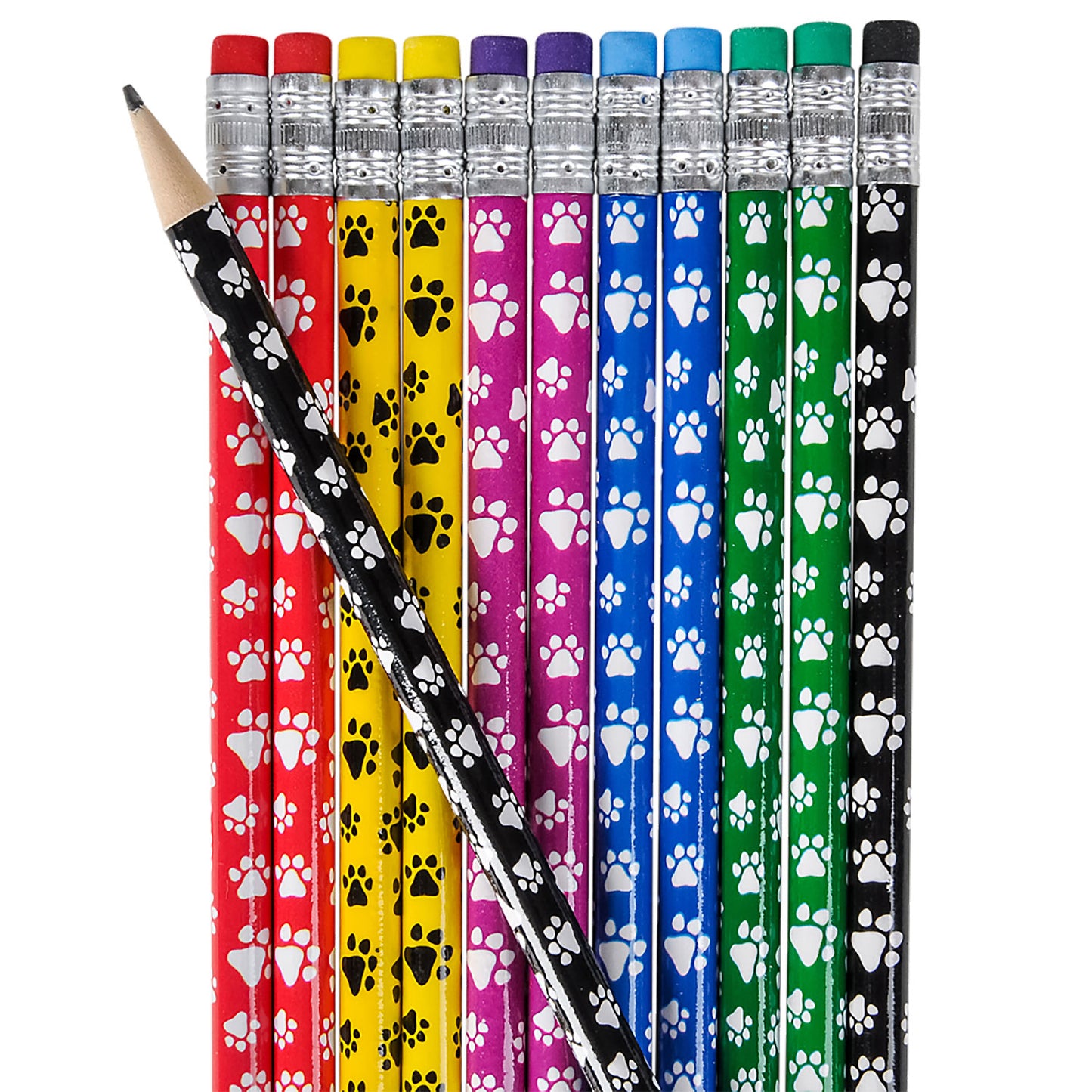 Paw Print Pencils - 12 Count