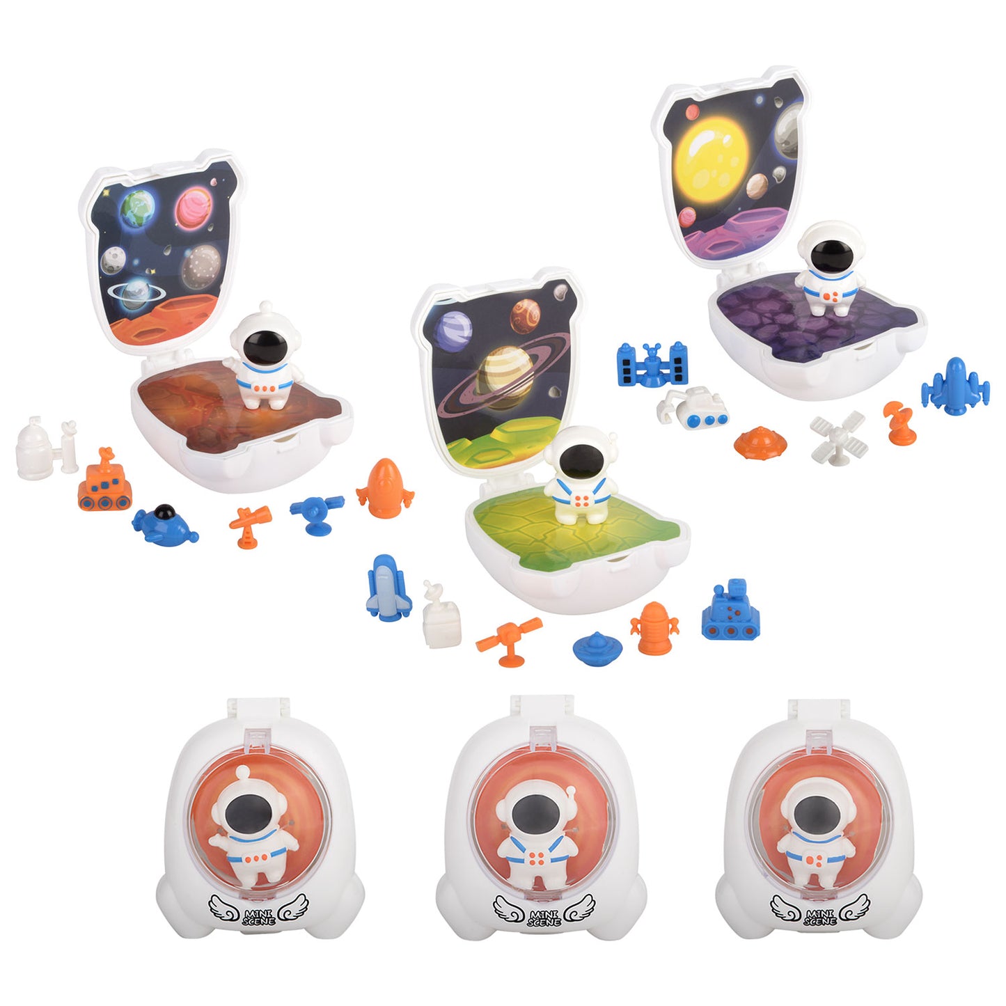 Astronaut Space Pocket 8 Piece Playset - Assorted Designs