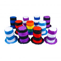 Stove Pipe Hat Assortment - 24 Count